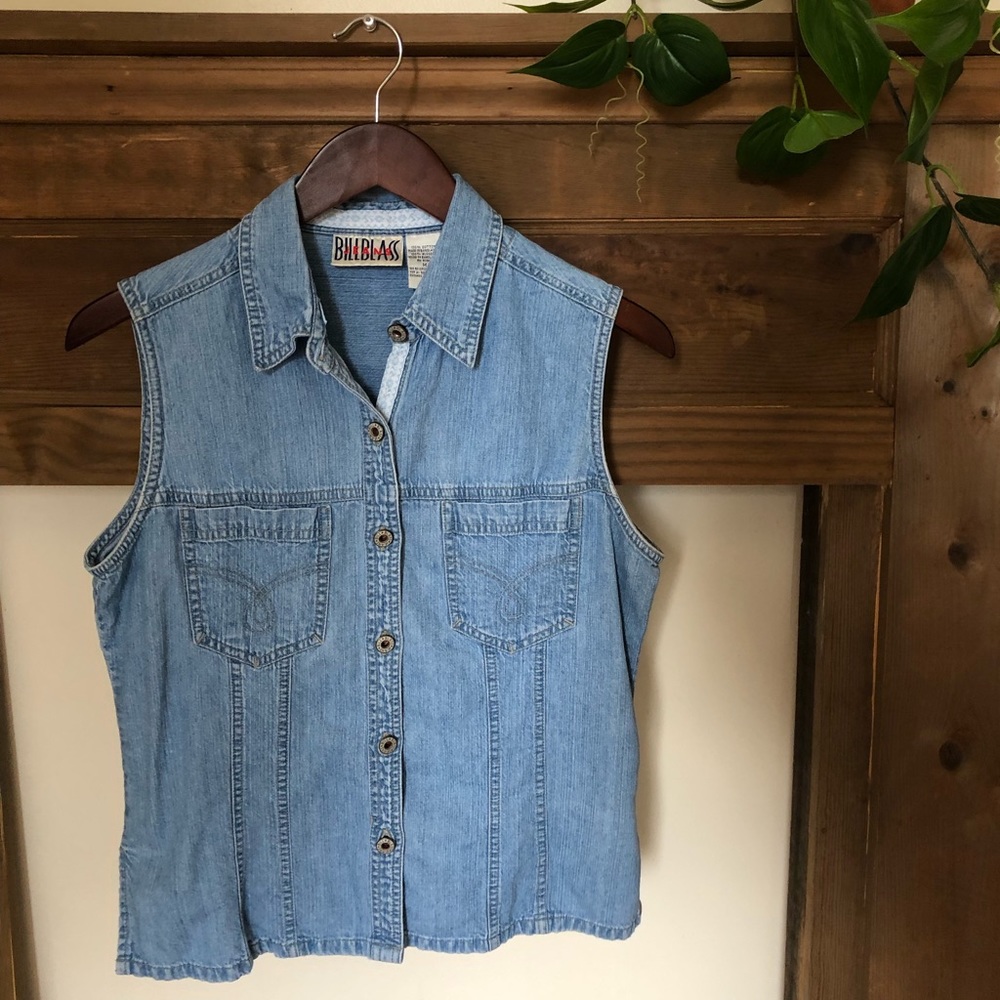 90s Bill Blass denim shirt | sz medium